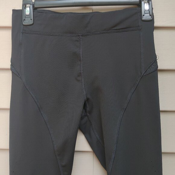 Champion C9 Black Performance Leggings Perforated Pocket Reflective Stripe - Picture 4 of 13